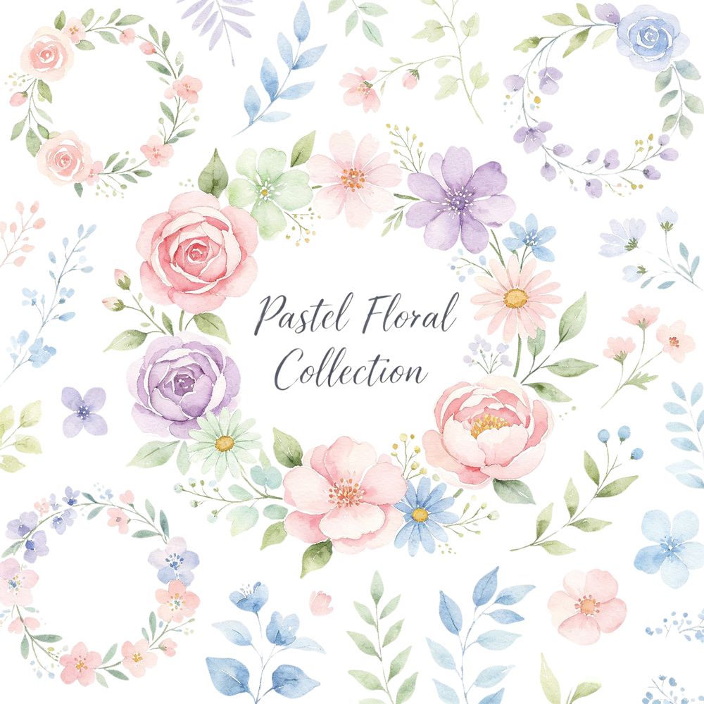 Pastel Floral Collection