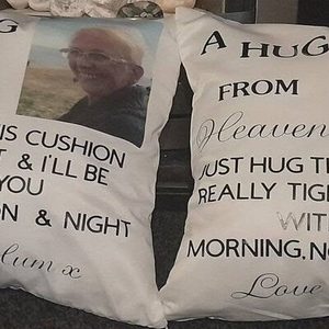 'A Hug From Heaven' Memorial Cushion