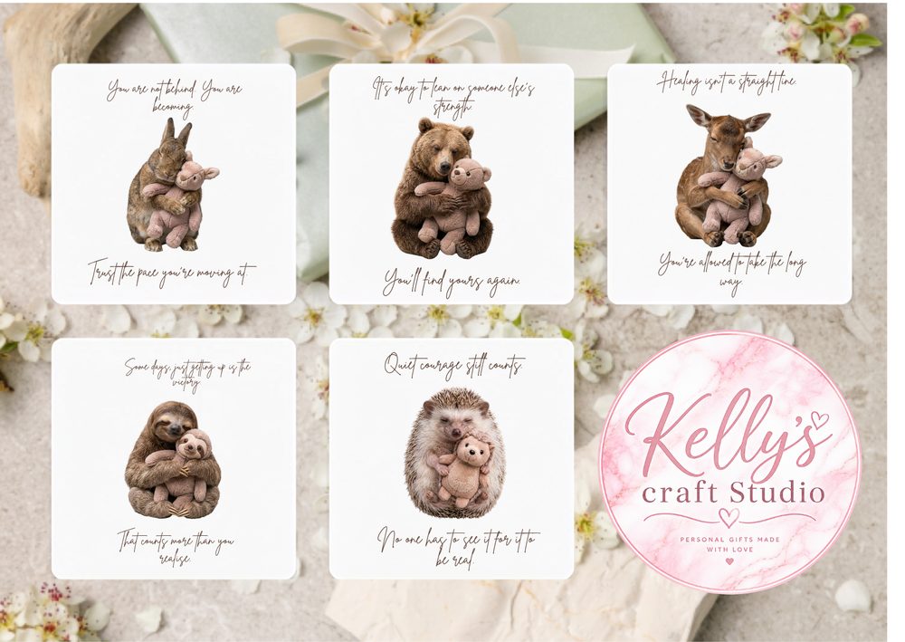 Comfort Card Collection - exclusive illustrated cards with gentle, reassuring messages