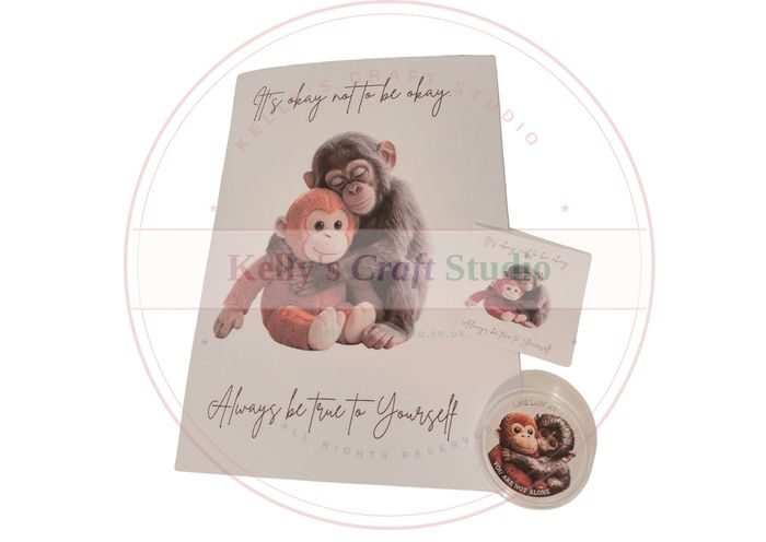 It's Okay Not To Be Okay Comfort Gift Set - card, wallet card and pocket coin